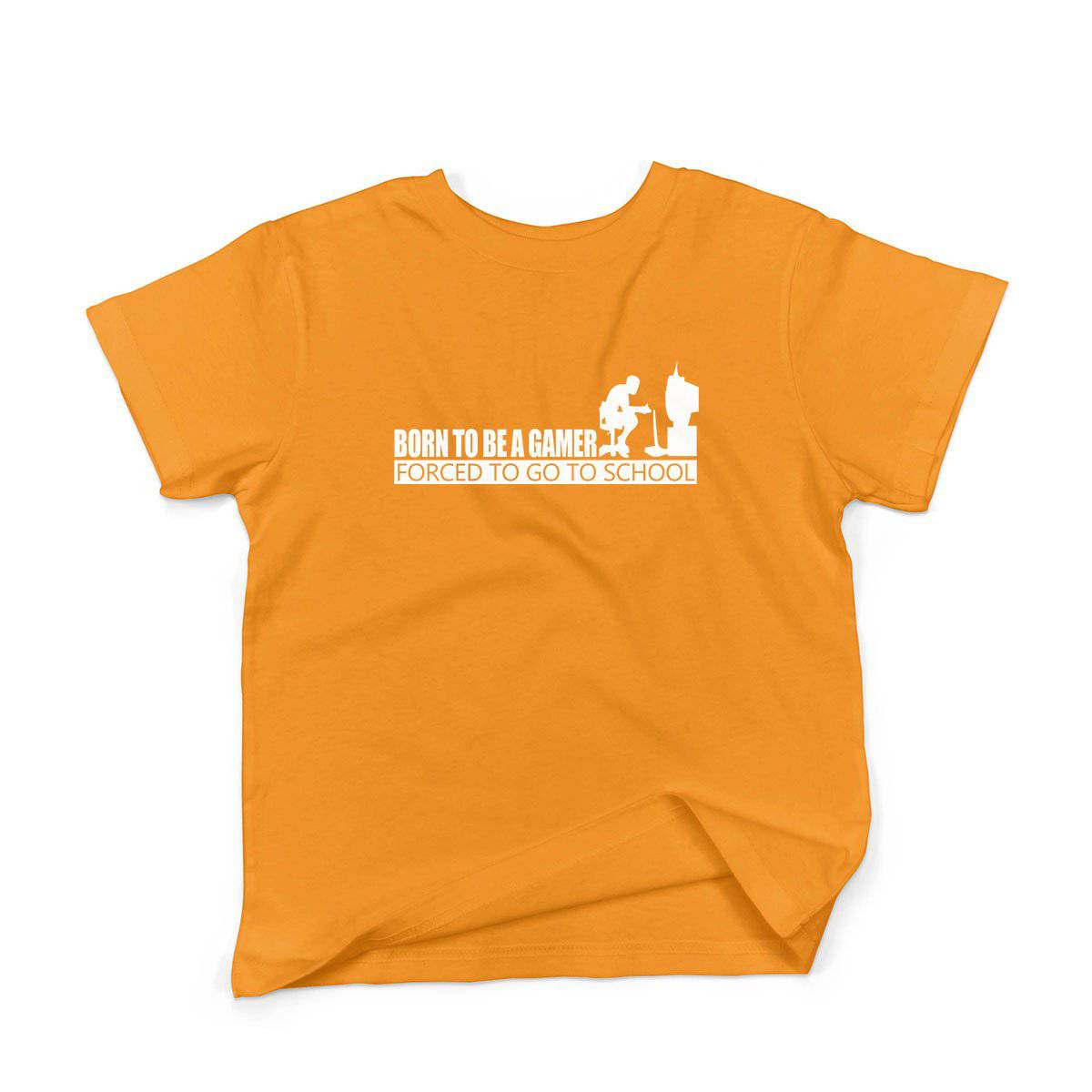 Epic Label Tshirt Born To Be A Gamer Forced To Go To School T-Shirt Enfant