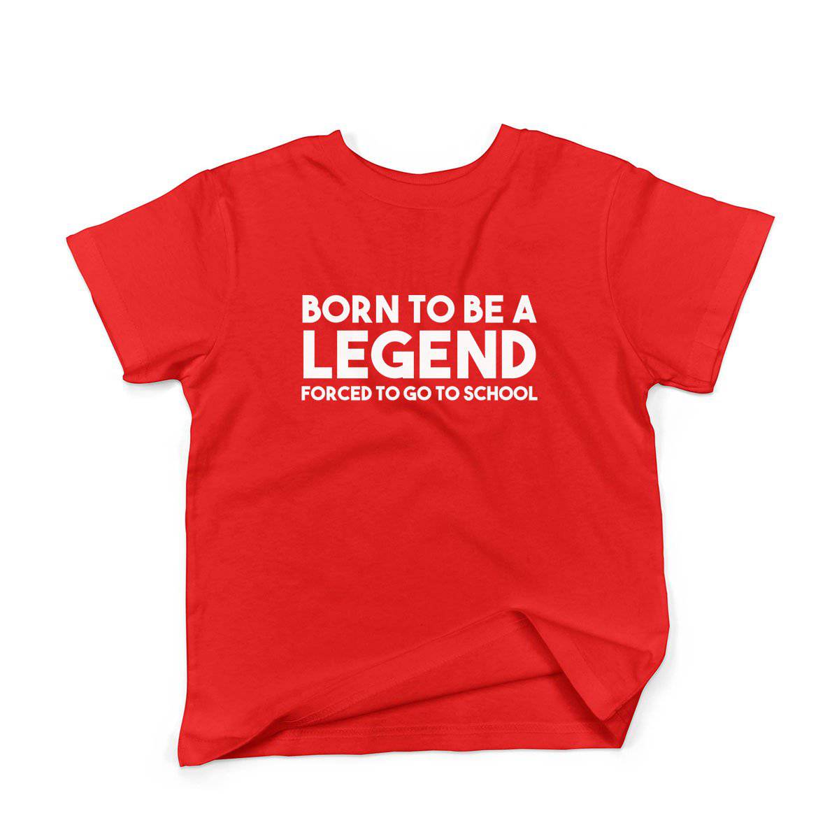 Epic Label Tshirt Born To Be A Legend Forced To Go To School Vintage T-Shirt Enfant