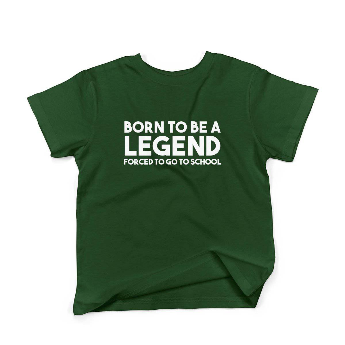 Epic Label Tshirt Born To Be A Legend Forced To Go To School Vintage T-Shirt Enfant