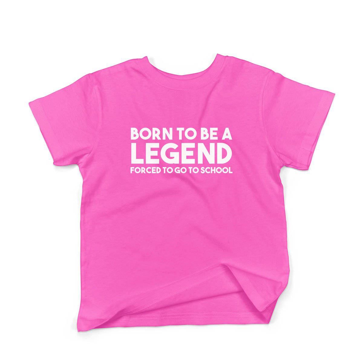 Epic Label Tshirt Born To Be A Legend Forced To Go To School Vintage T-Shirt Enfant