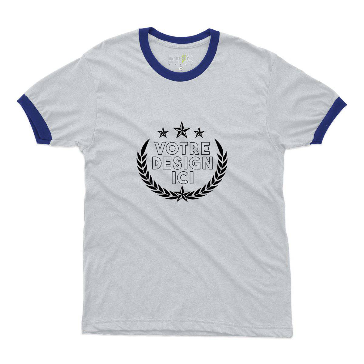 Epic Label Tshirt Design et Text Personnalisé Ringer T-Shirt Pour Homme