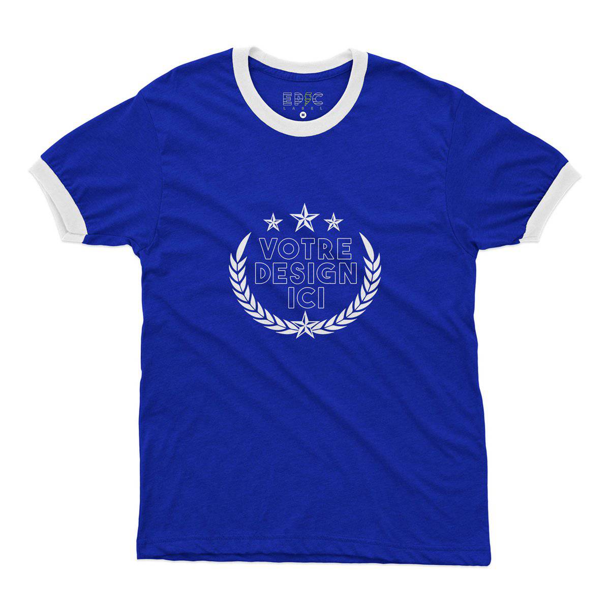 Epic Label Tshirt Design et Text Personnalisé Ringer T-Shirt Pour Homme