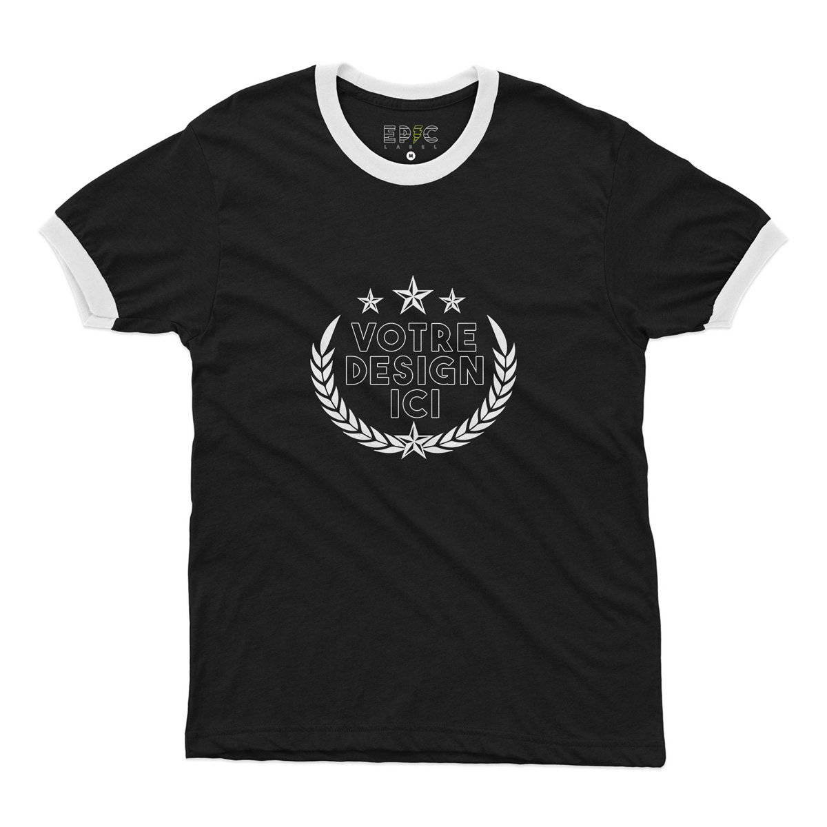 Epic Label Tshirt Design et Text Personnalisé Ringer T-Shirt Pour Homme