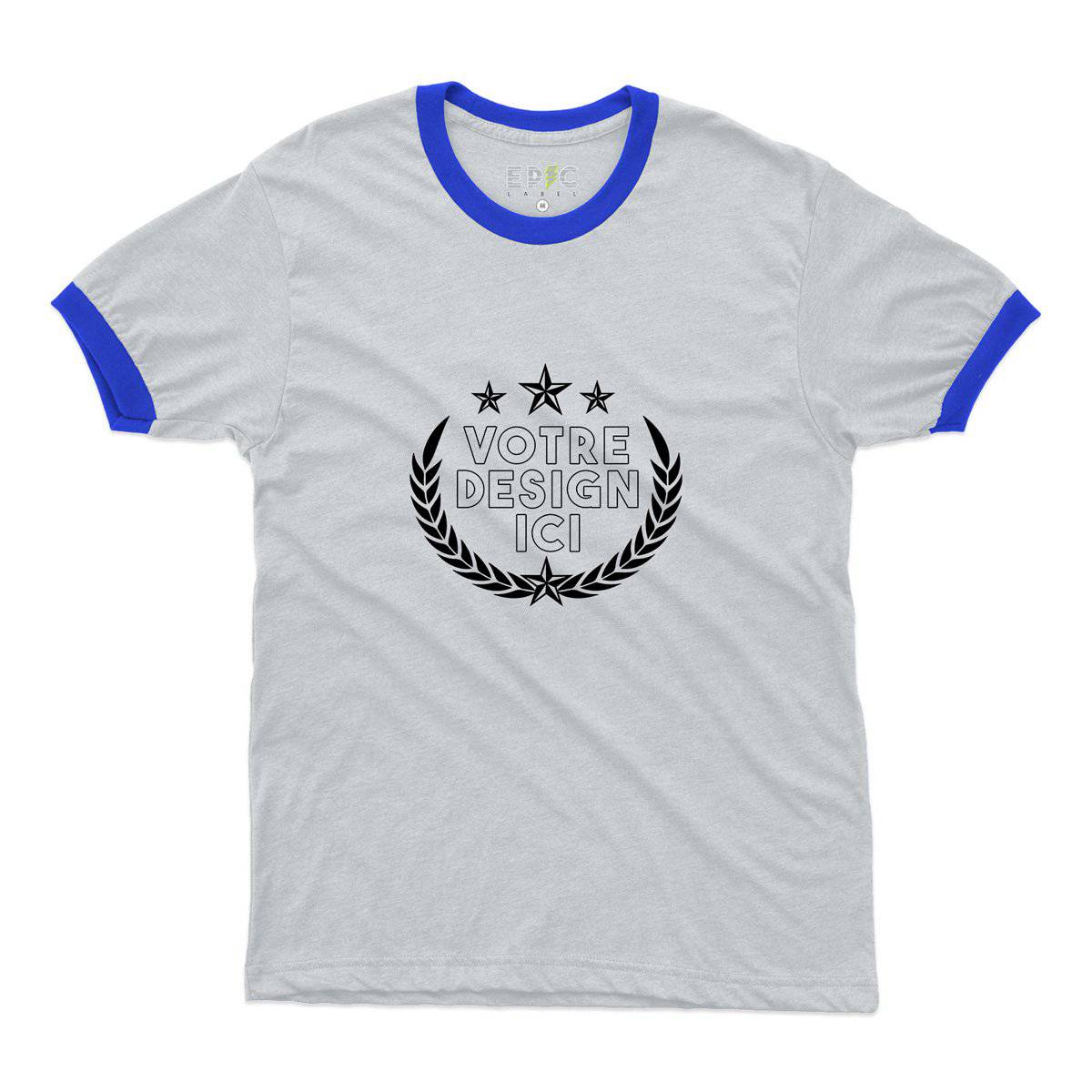 Epic Label Tshirt Design et Text Personnalisé Ringer T-Shirt Pour Homme