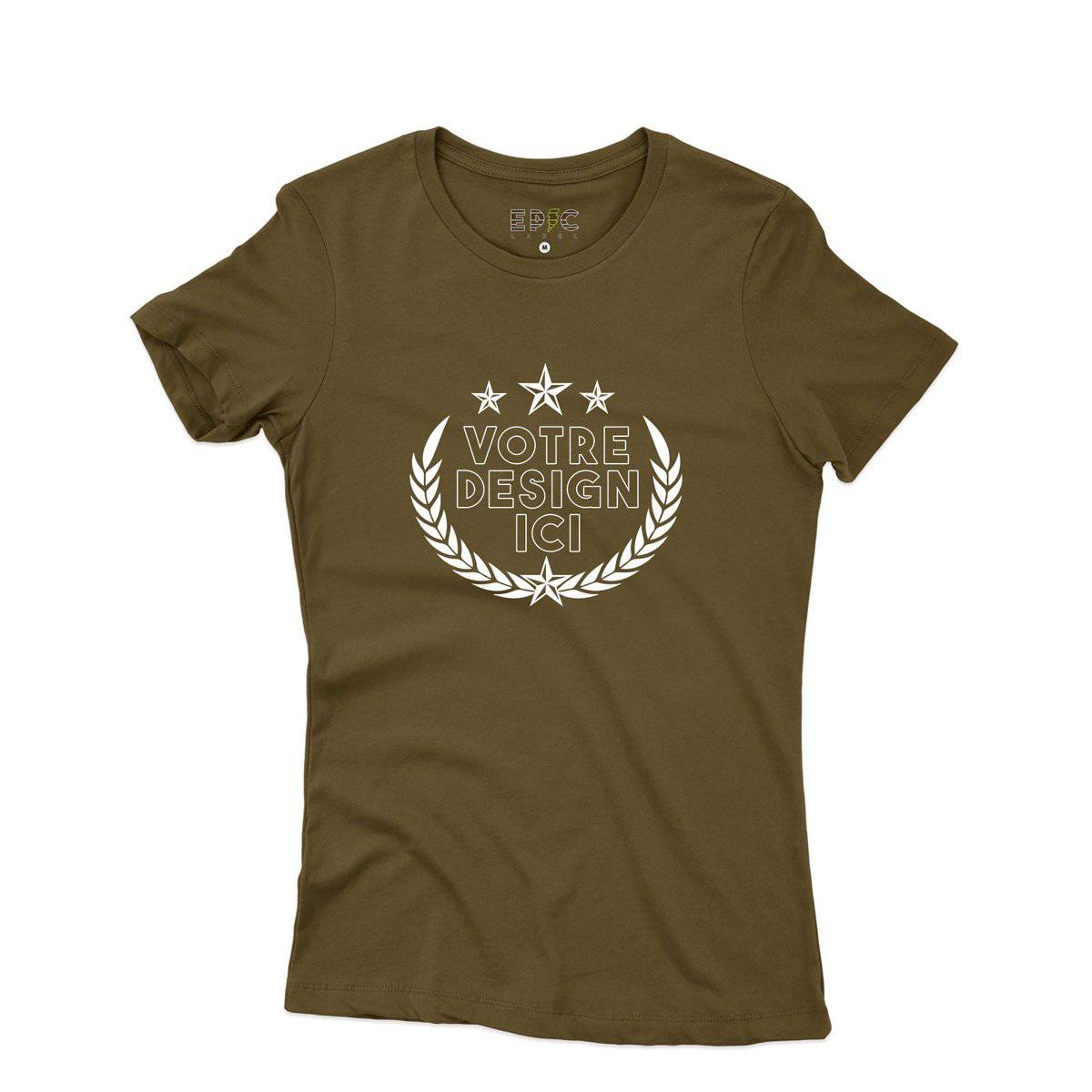 Epic Label Tshirt Design et Text Personnalisé T-Shirt Pour Femme