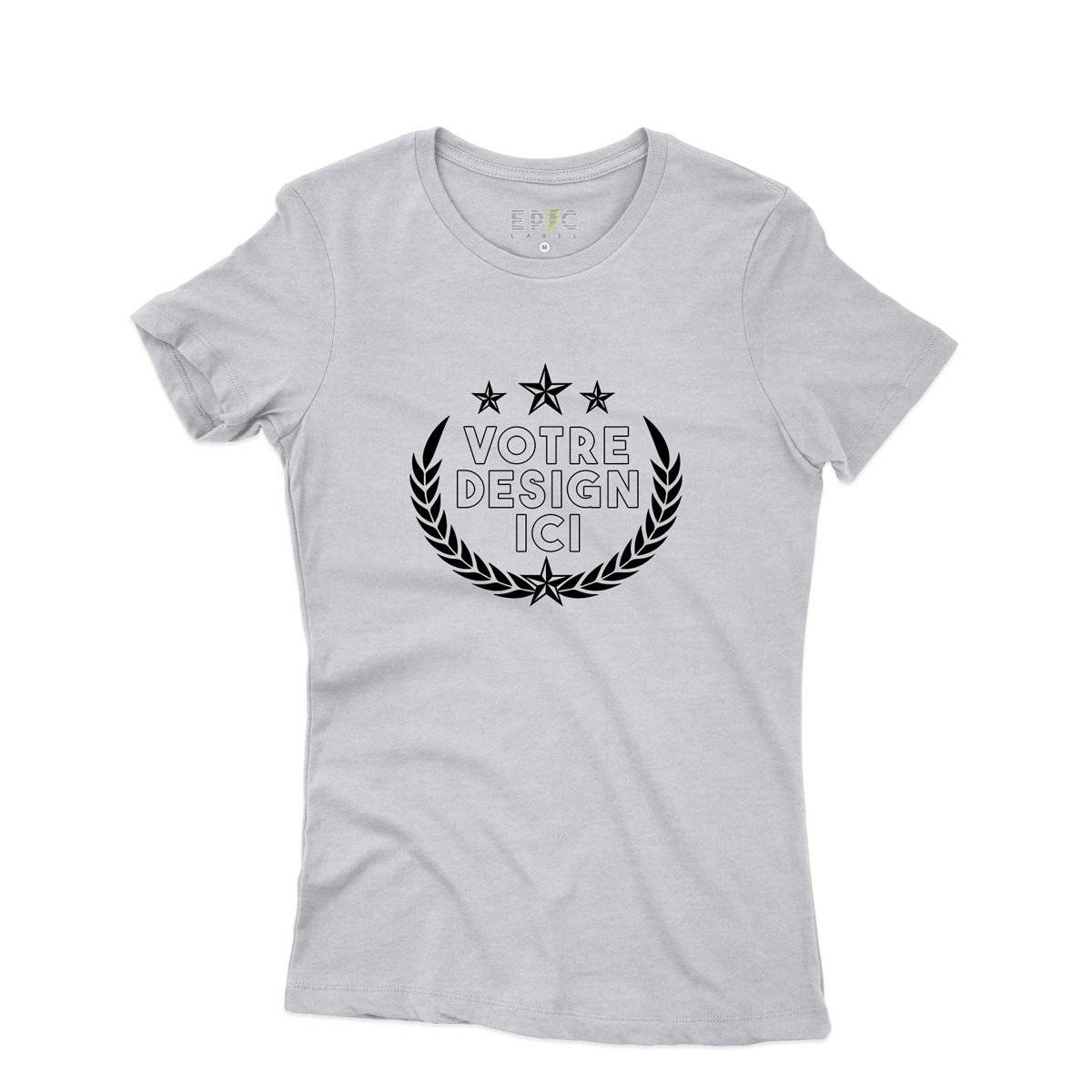 Epic Label Tshirt Design et Text Personnalisé T-Shirt Pour Femme