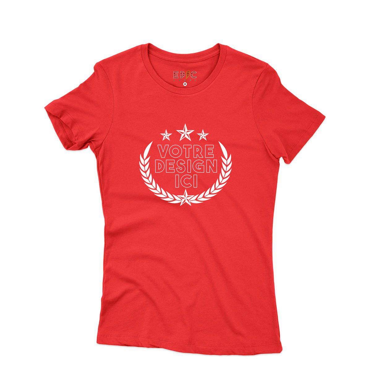 Epic Label Tshirt Design et Text Personnalisé T-Shirt Pour Femme