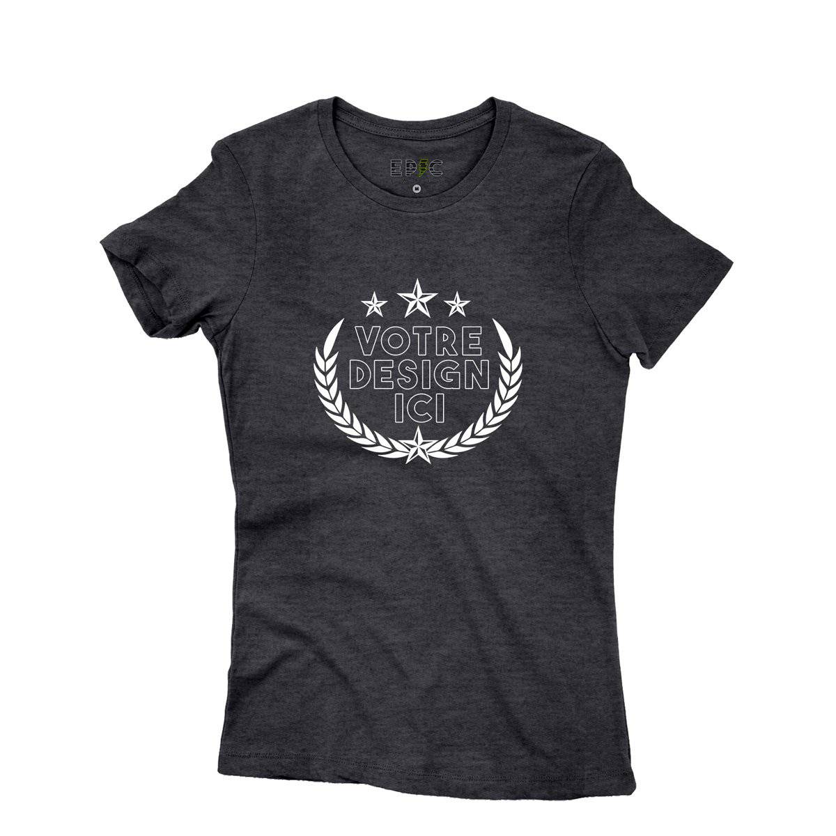 Epic Label Tshirt Design et Text Personnalisé T-Shirt Pour Femme