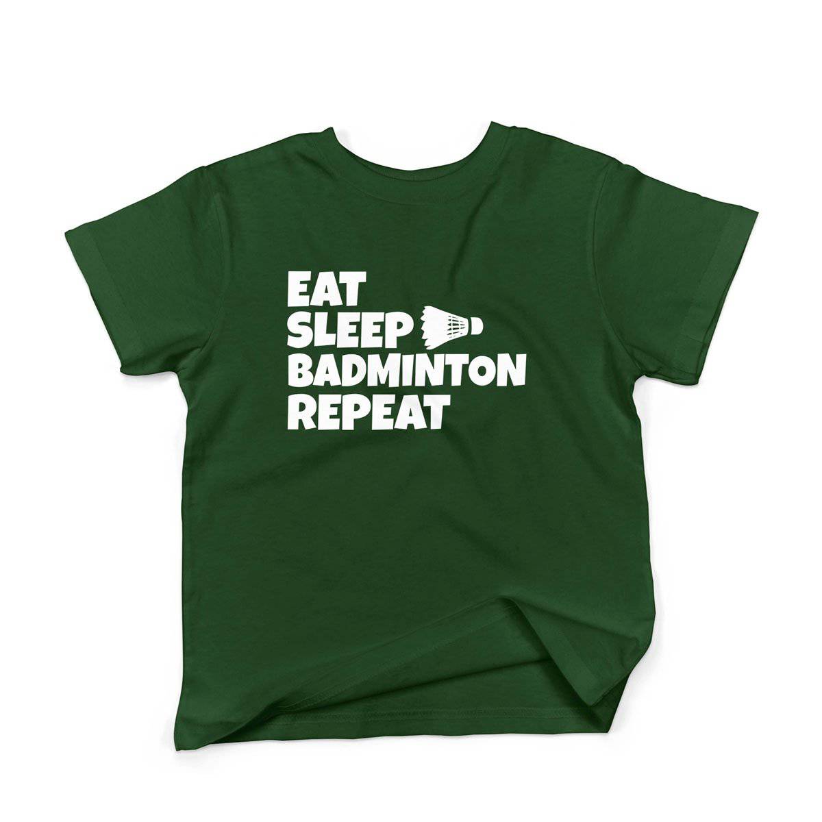 Epic Label Tshirt Eat Sleep Badminton Repeat T-Shirt Enfant