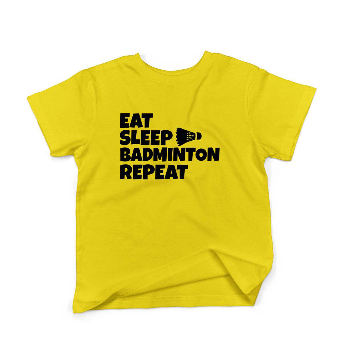 Epic Label Tshirt Eat Sleep Badminton Repeat T-Shirt Enfant
