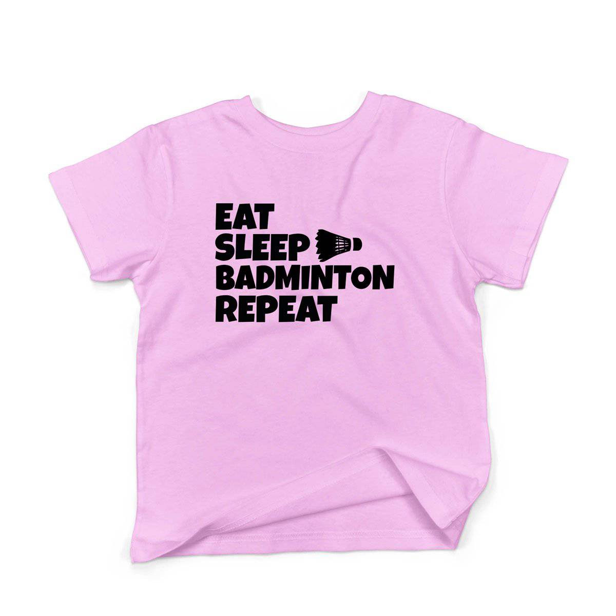 Epic Label Tshirt Eat Sleep Badminton Repeat T-Shirt Enfant