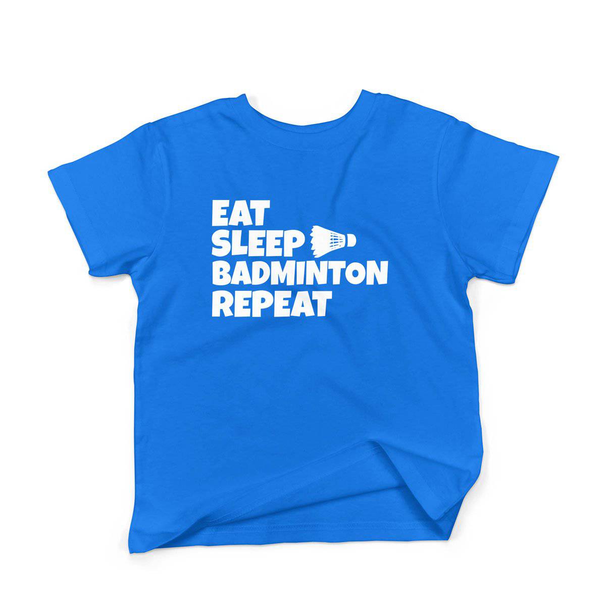 Epic Label Tshirt Eat Sleep Badminton Repeat T-Shirt Enfant