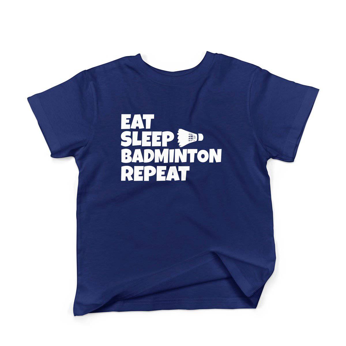 Epic Label Tshirt Eat Sleep Badminton Repeat T-Shirt Enfant