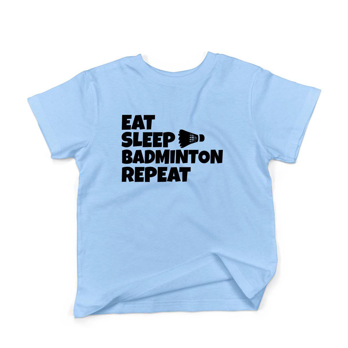Epic Label Tshirt Eat Sleep Badminton Repeat T-Shirt Enfant