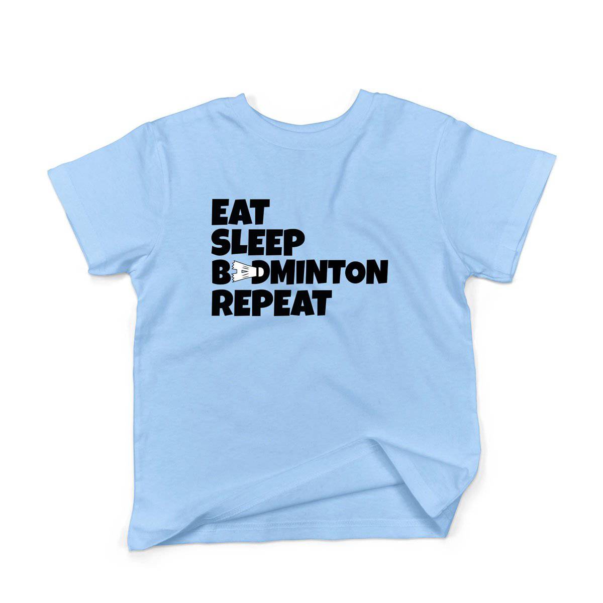 Epic Label Tshirt Eat Sleep Badminton Repeat T-Shirt Enfant
