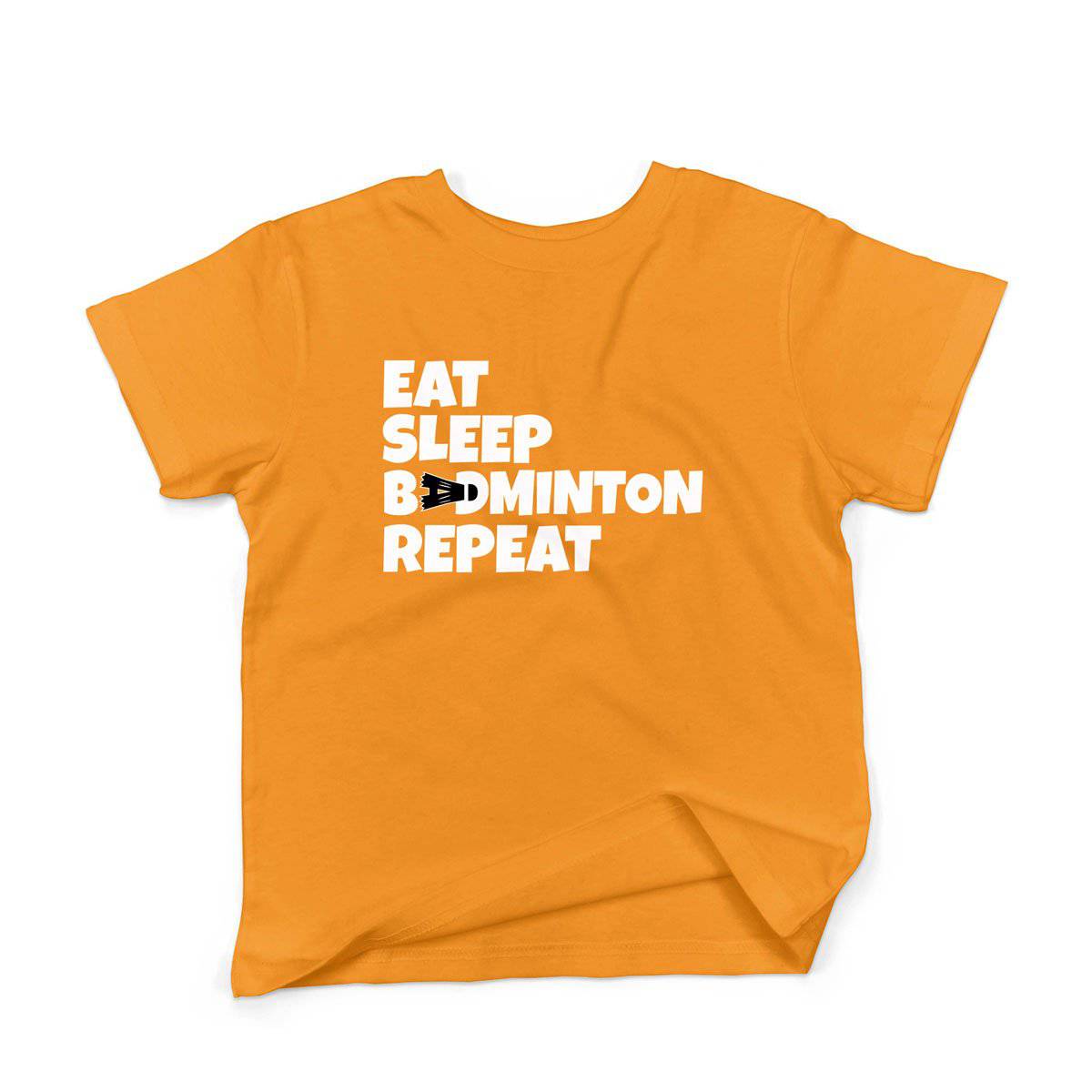Epic Label Tshirt Eat Sleep Badminton Repeat T-Shirt Enfant
