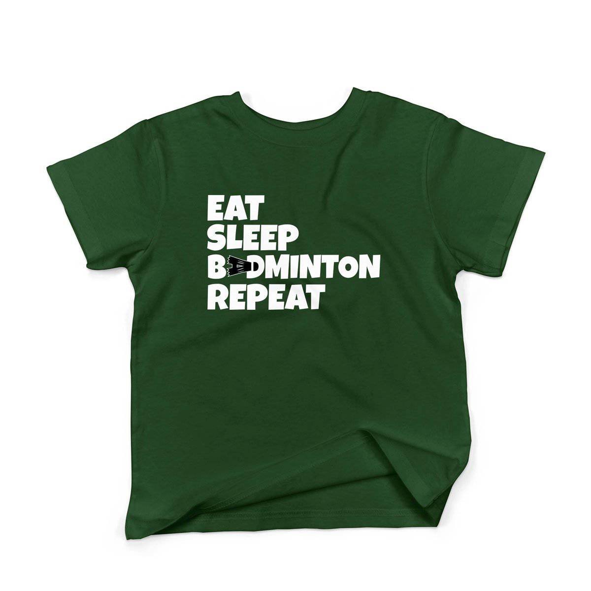Epic Label Tshirt Eat Sleep Badminton Repeat T-Shirt Enfant