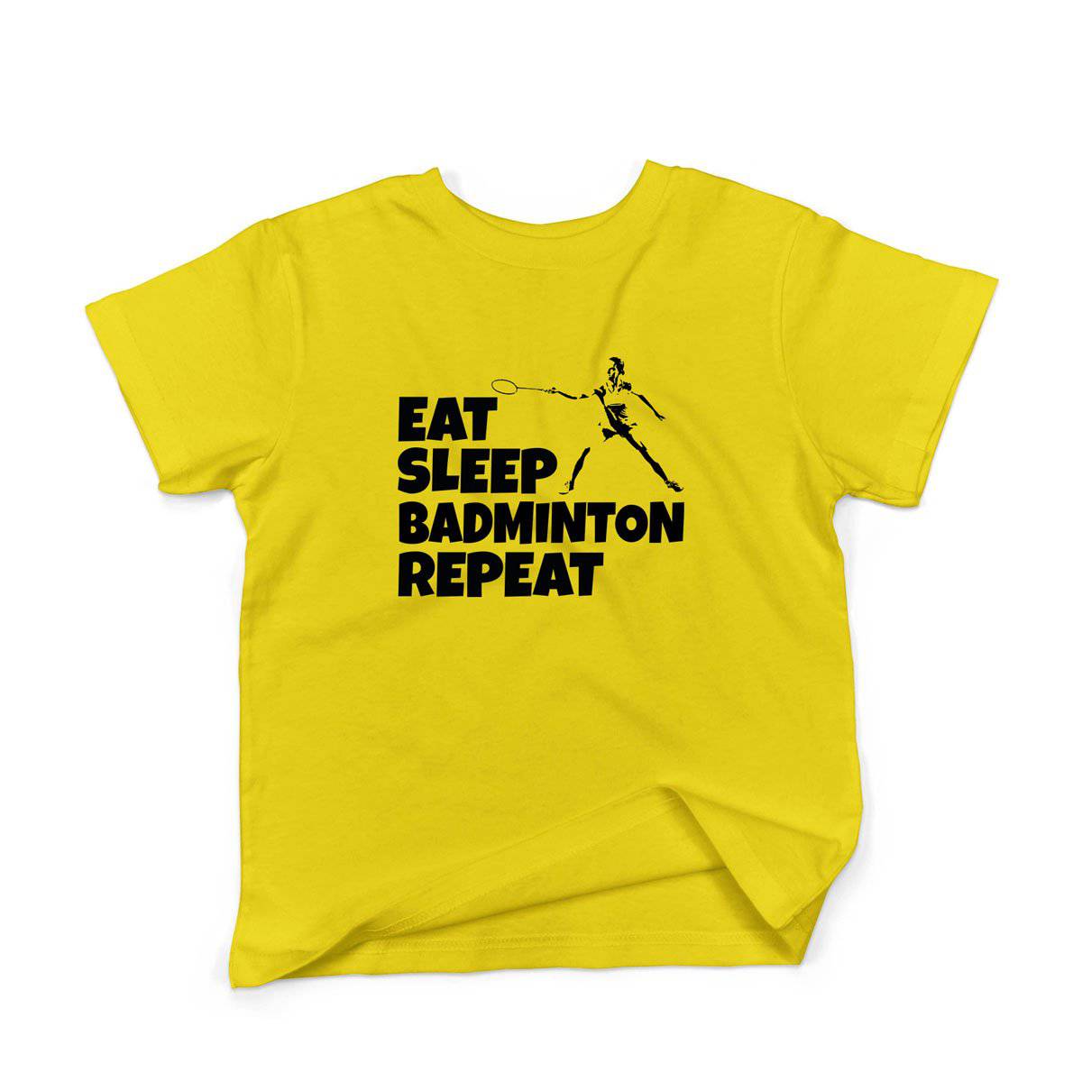 Epic Label Tshirt Eat Sleep Badminton Repeat T-Shirt Enfant