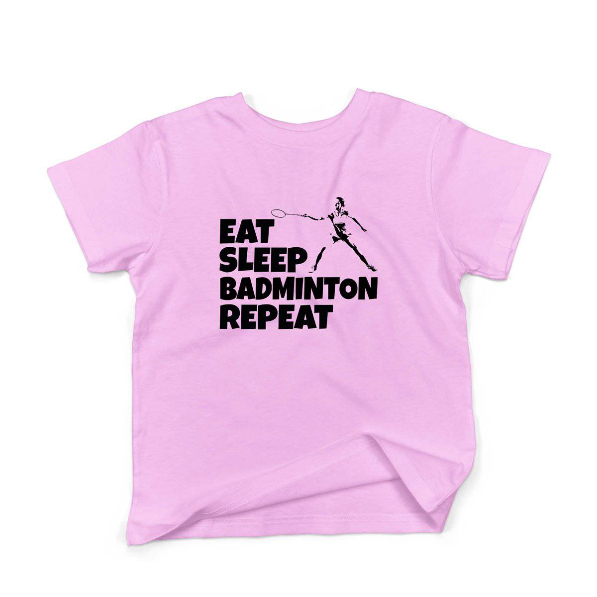 Epic Label Tshirt Eat Sleep Badminton Repeat T-Shirt Enfant