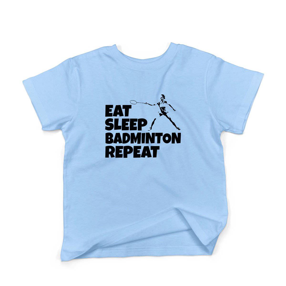 Epic Label Tshirt Eat Sleep Badminton Repeat T-Shirt Enfant