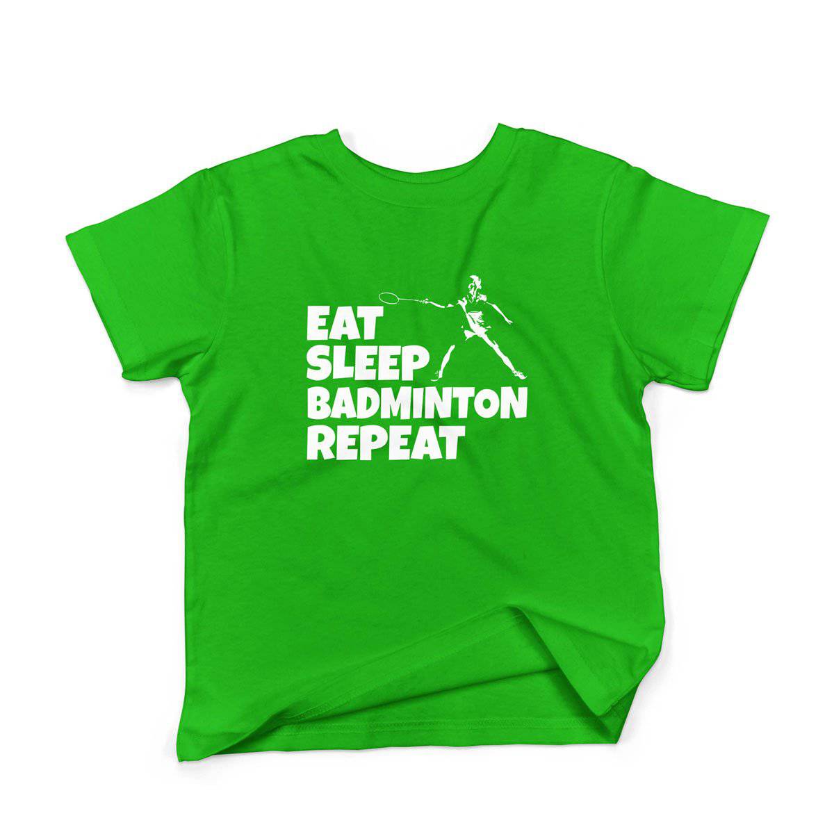 Epic Label Tshirt Eat Sleep Badminton Repeat T-Shirt Enfant