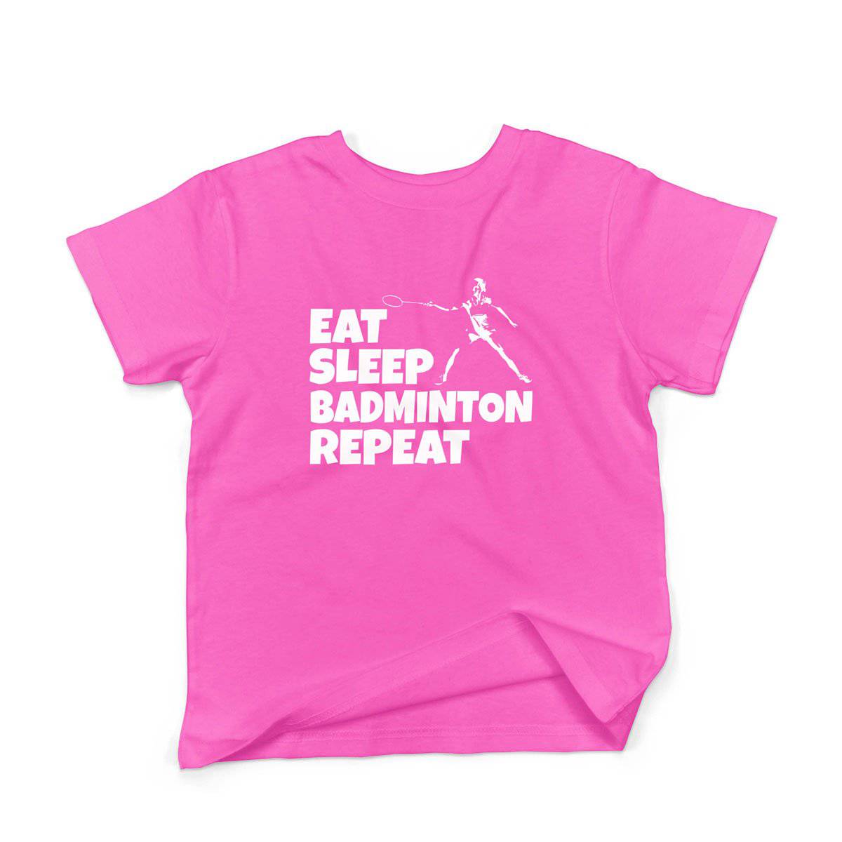 Epic Label Tshirt Eat Sleep Badminton Repeat T-Shirt Enfant