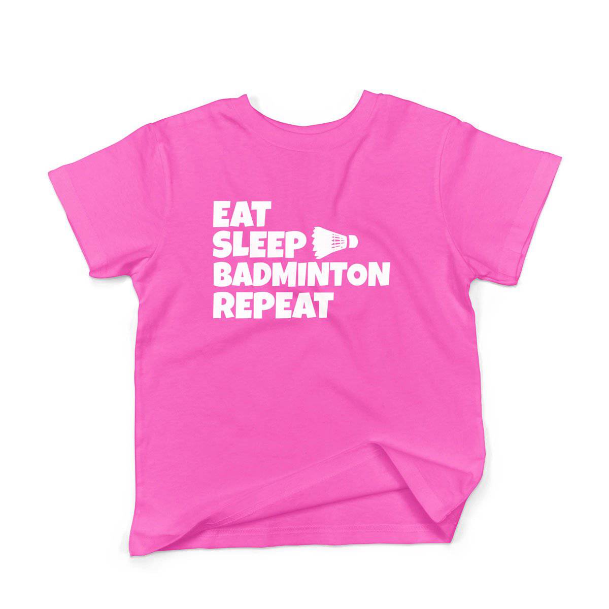 Epic Label Tshirt Eat Sleep Badminton Repeat T-Shirt Enfant
