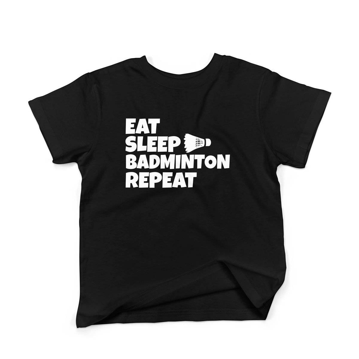 Epic Label Tshirt Eat Sleep Badminton Repeat T-Shirt Enfant