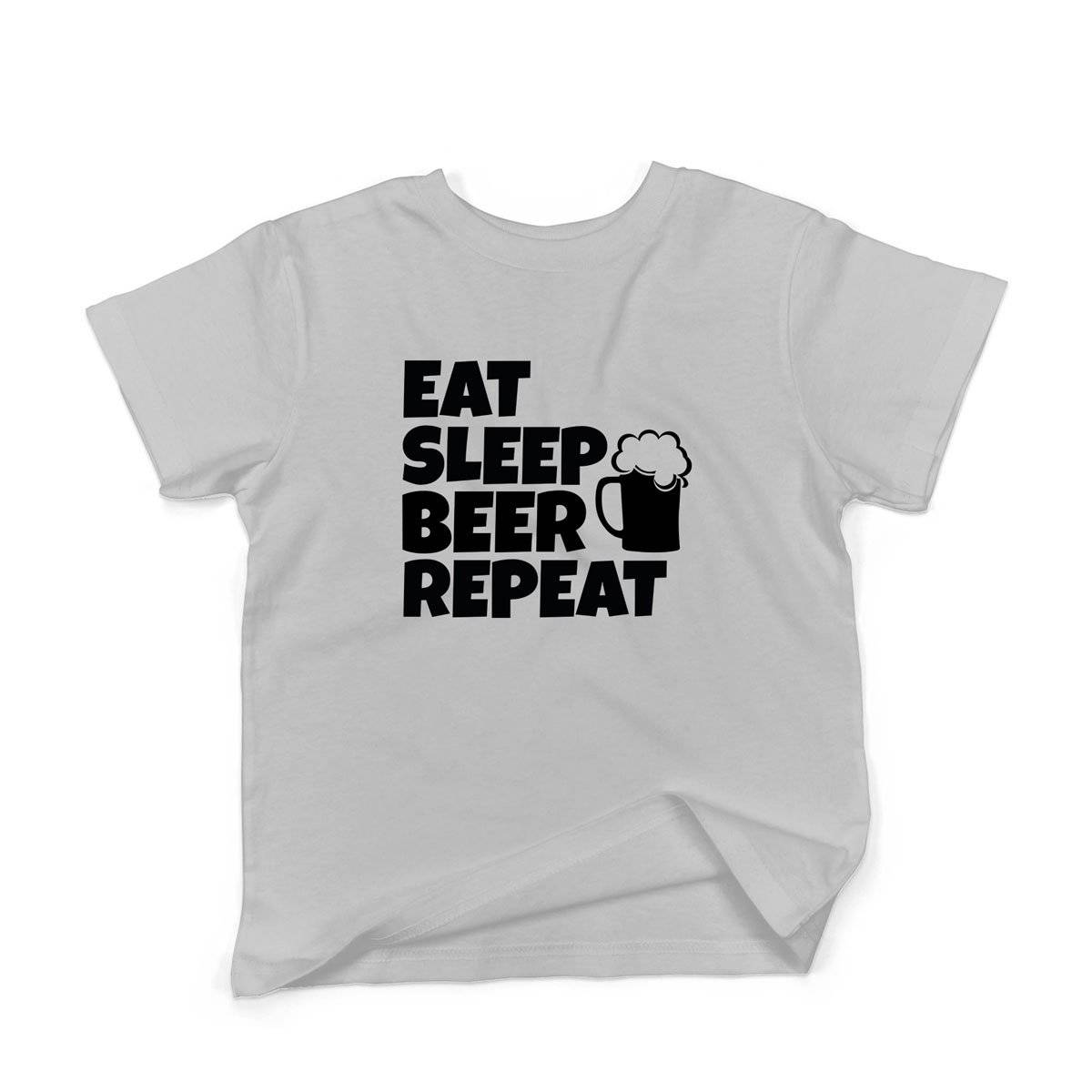 Epic Label Tshirt Eat Sleep Beer Repeat T-Shirt Enfant