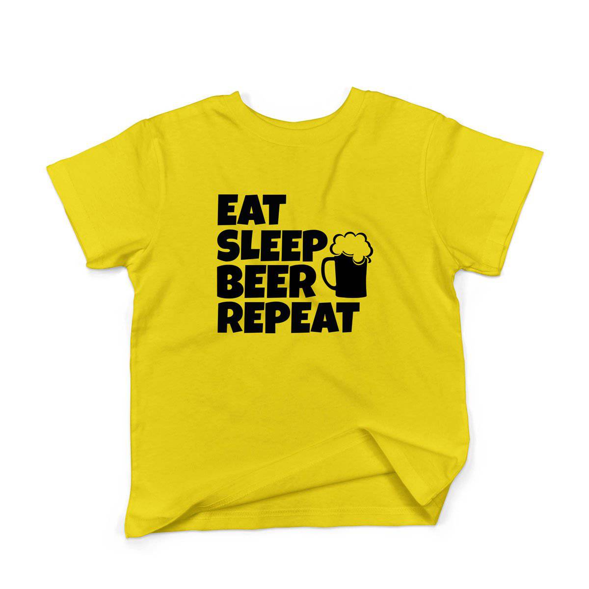 Epic Label Tshirt Eat Sleep Beer Repeat T-Shirt Enfant