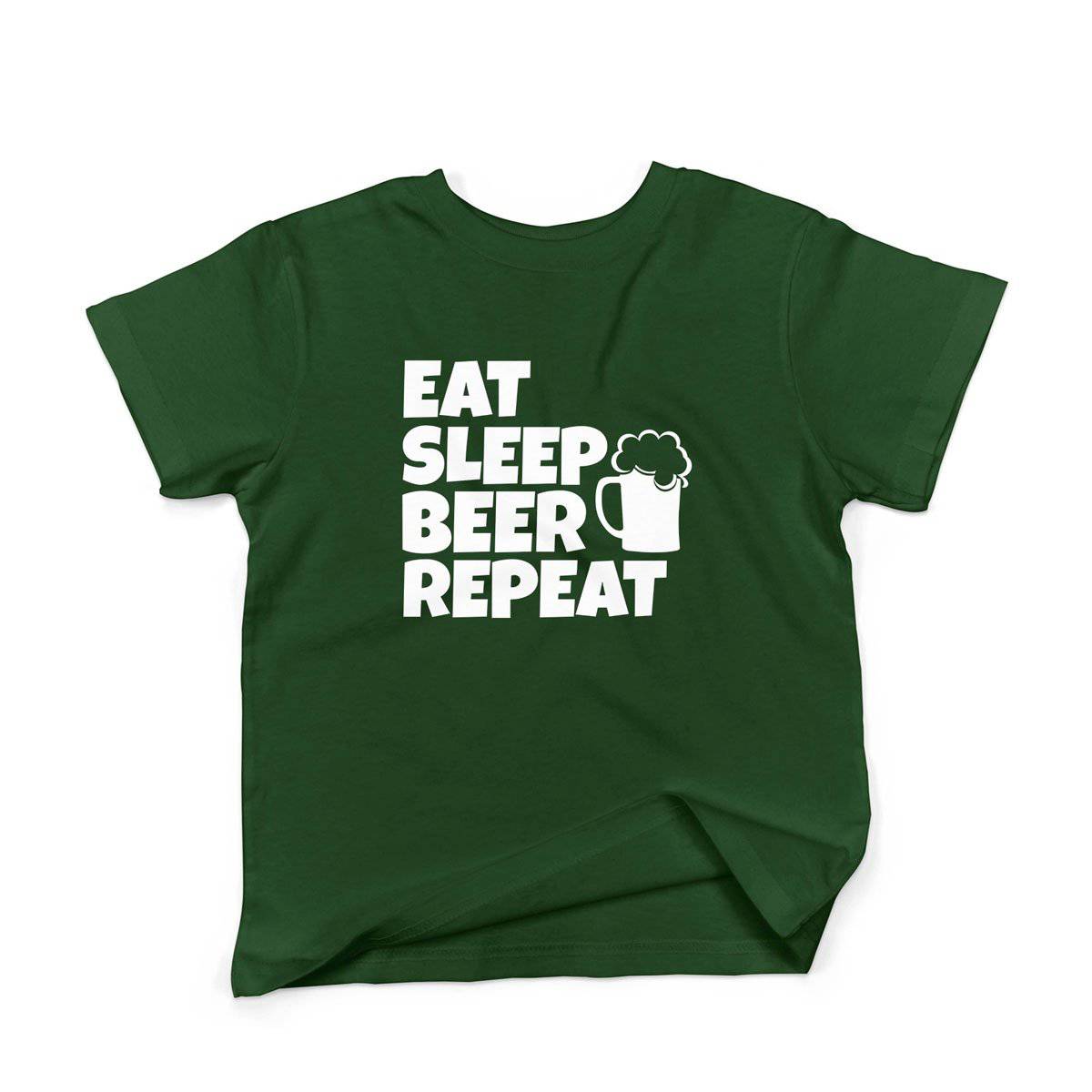 Epic Label Tshirt Eat Sleep Beer Repeat T-Shirt Enfant