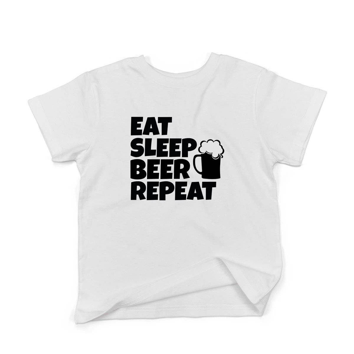 Epic Label Tshirt Eat Sleep Beer Repeat T-Shirt Enfant