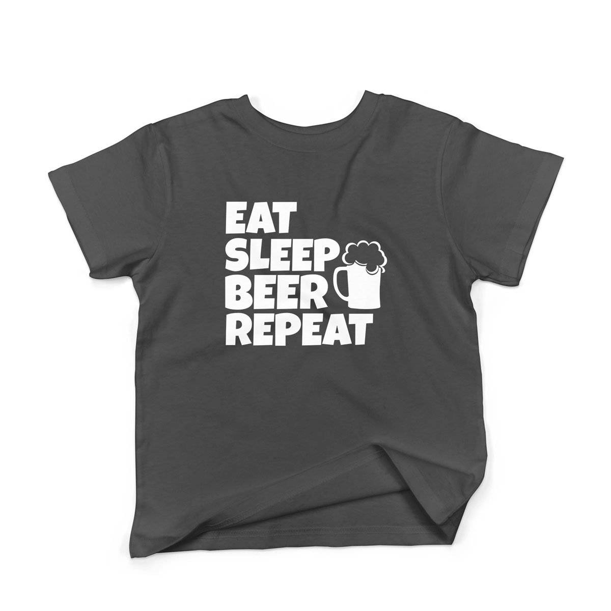 Epic Label Tshirt Eat Sleep Beer Repeat T-Shirt Enfant