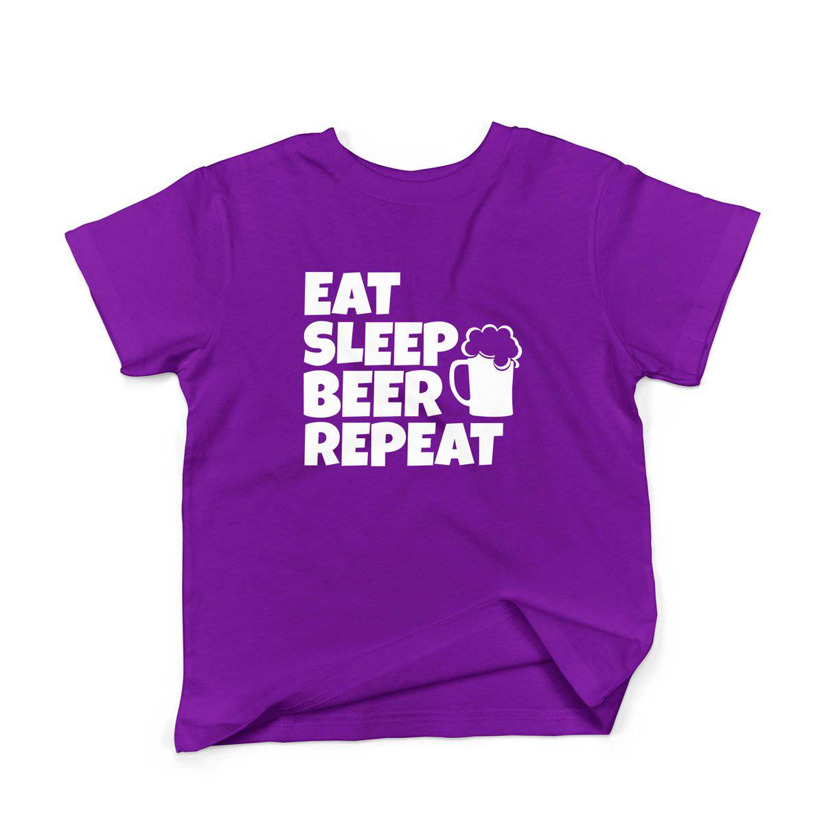 Epic Label Tshirt Eat Sleep Beer Repeat T-Shirt Enfant