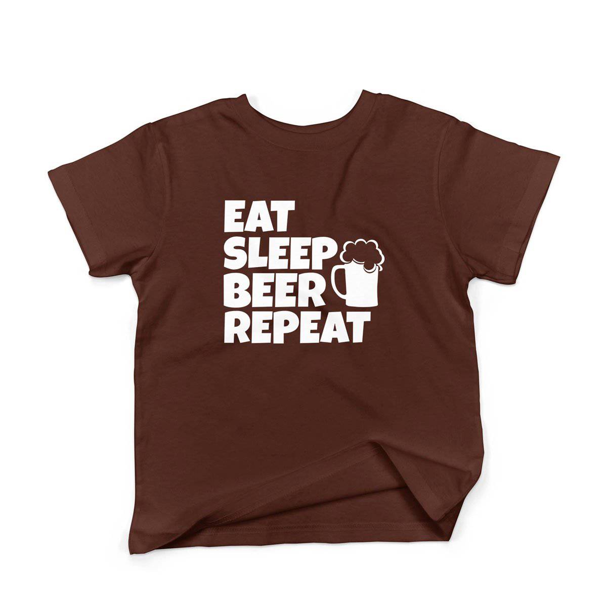 Epic Label Tshirt Eat Sleep Beer Repeat T-Shirt Enfant