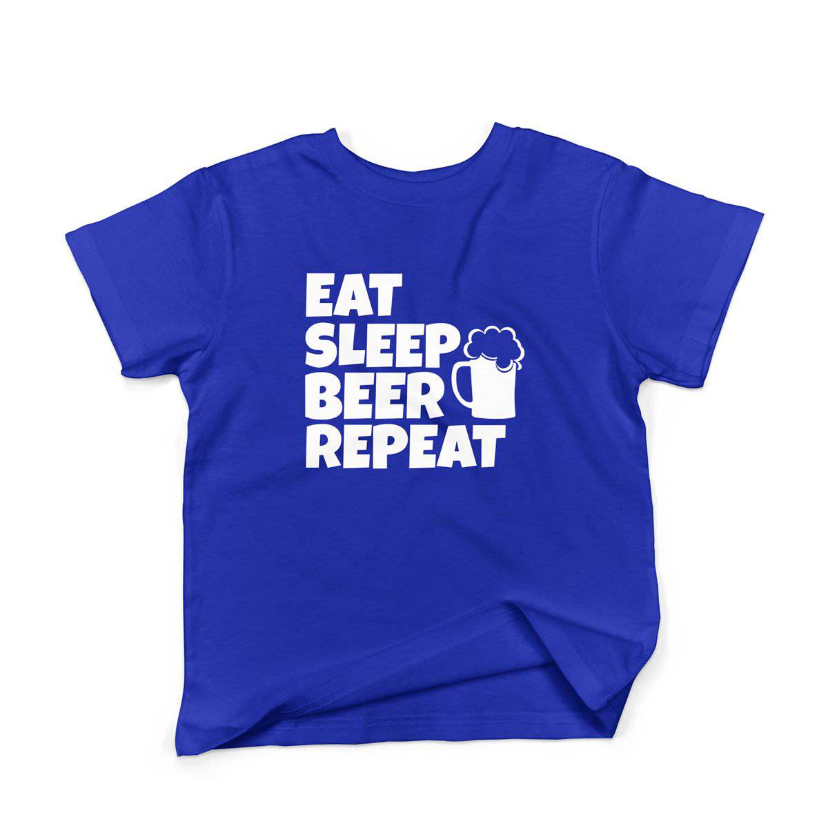 Epic Label Tshirt Eat Sleep Beer Repeat T-Shirt Enfant