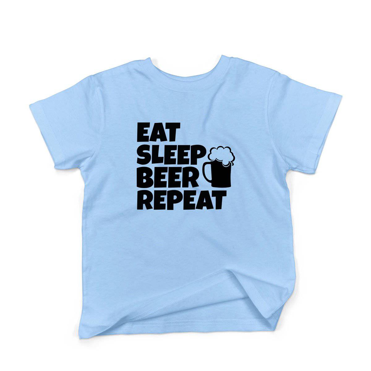 Epic Label Tshirt Eat Sleep Beer Repeat T-Shirt Enfant