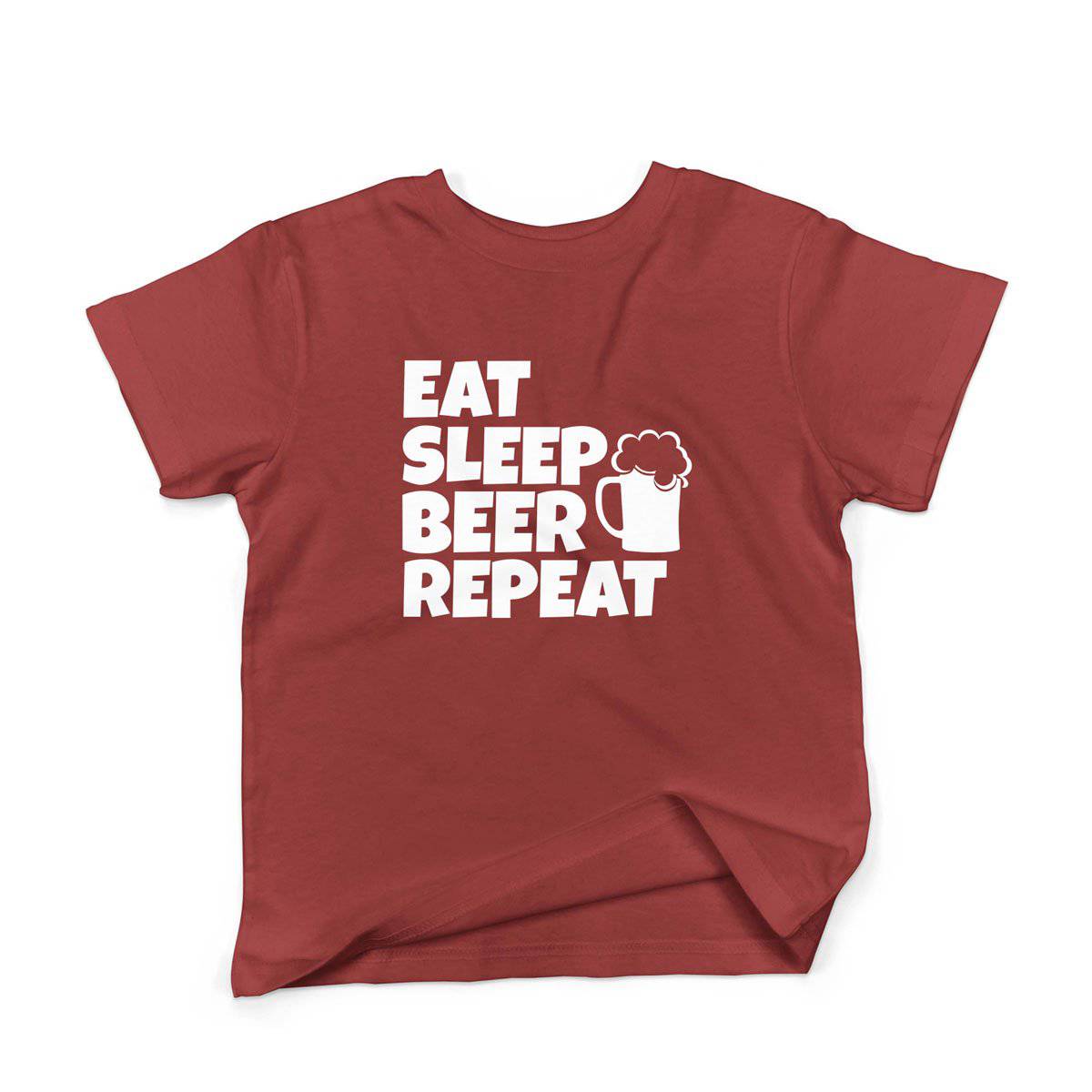 Epic Label Tshirt Eat Sleep Beer Repeat T-Shirt Enfant
