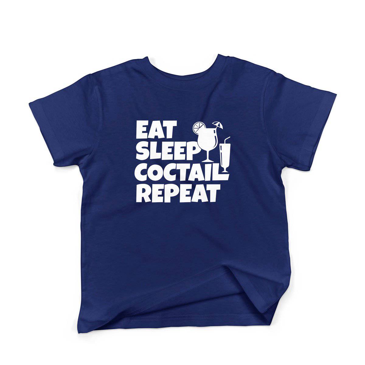 Epic Label Tshirt Eat Sleep Coctail Repeat T-Shirt Enfant