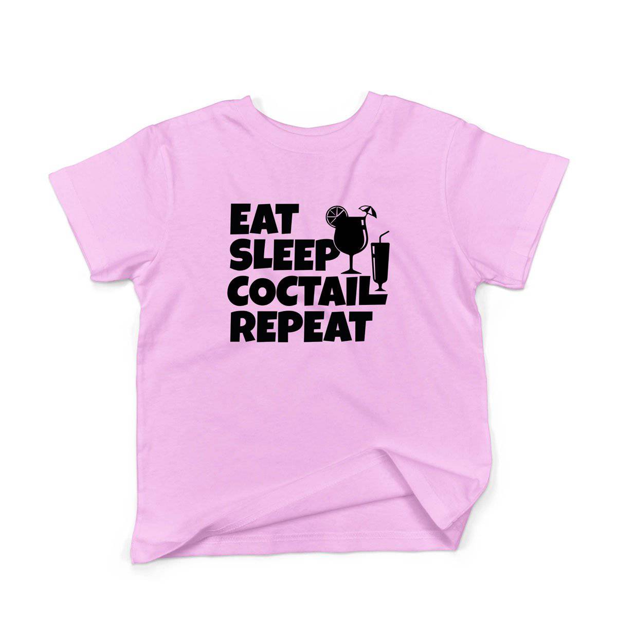 Epic Label Tshirt Eat Sleep Coctail Repeat T-Shirt Enfant