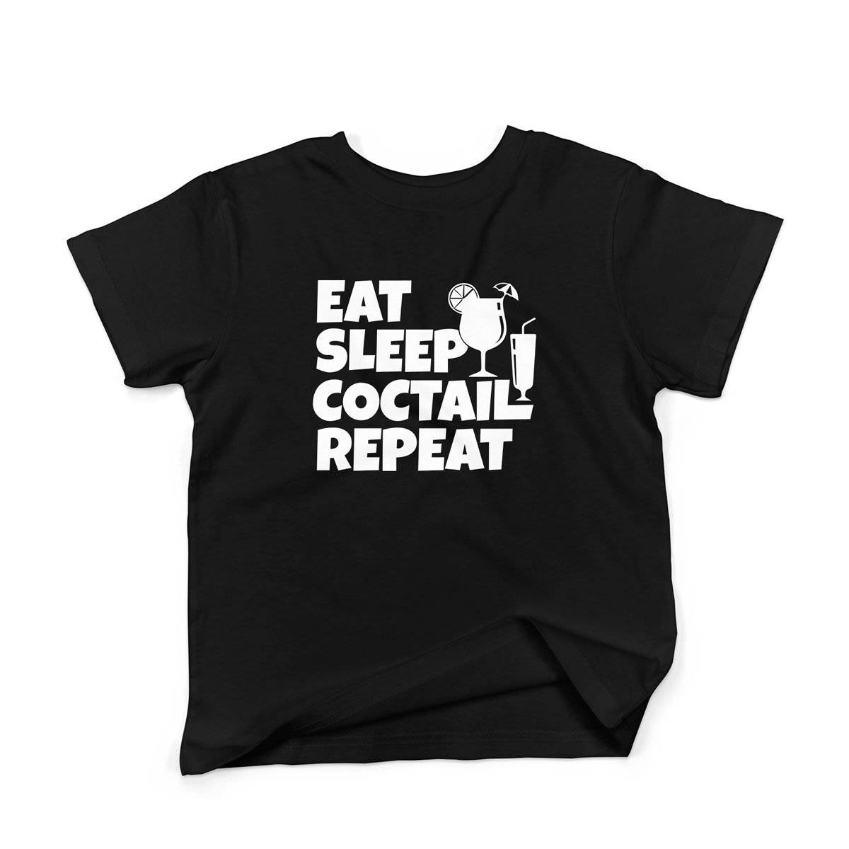 Epic Label Tshirt Eat Sleep Coctail Repeat T-Shirt Enfant