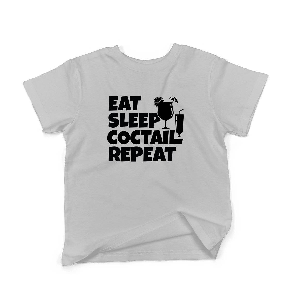 Epic Label Tshirt Eat Sleep Coctail Repeat T-Shirt Enfant
