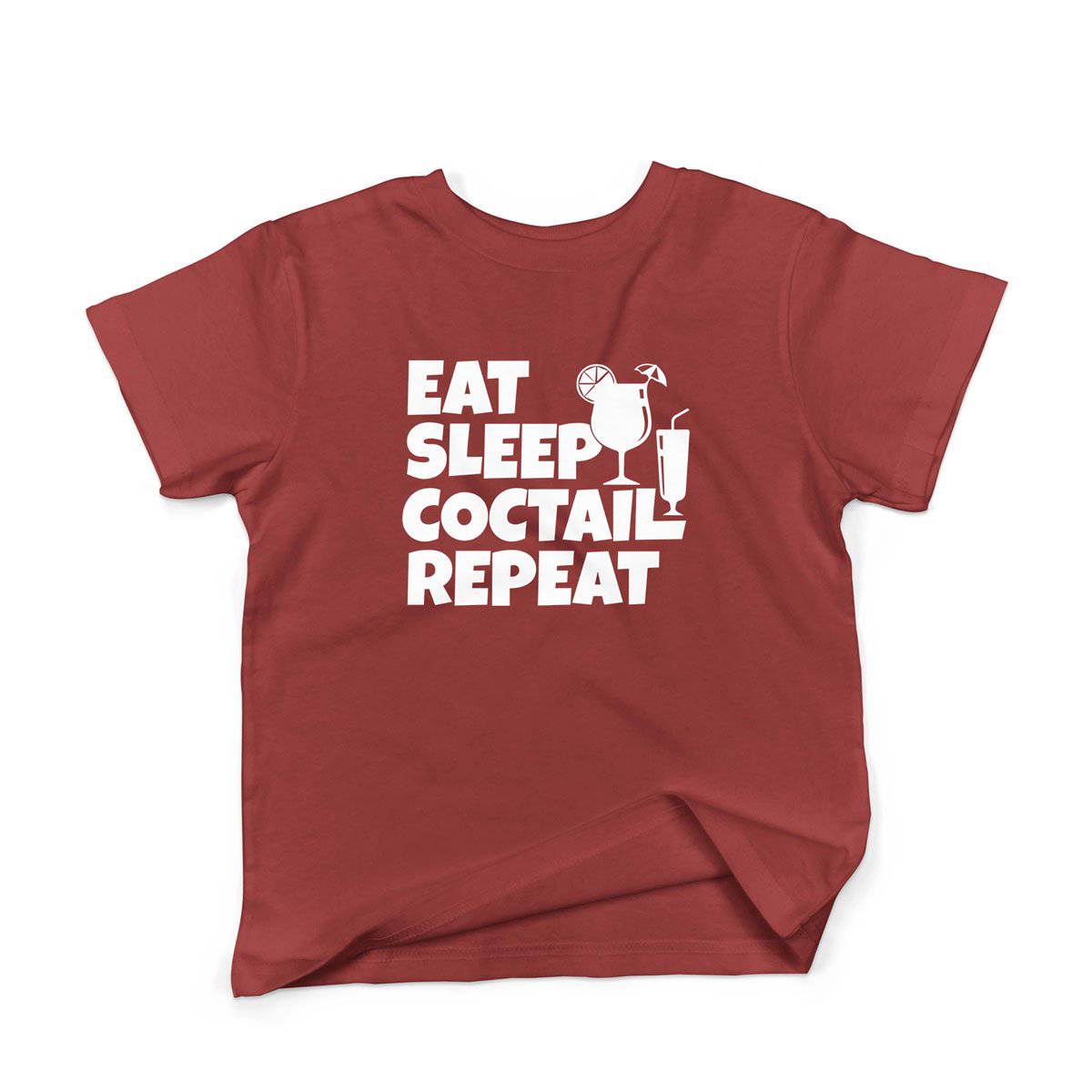 Epic Label Tshirt Eat Sleep Coctail Repeat T-Shirt Enfant