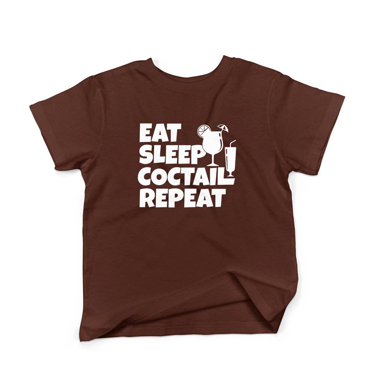Epic Label Tshirt Eat Sleep Coctail Repeat T-Shirt Enfant