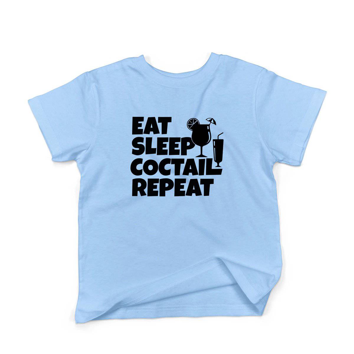 Epic Label Tshirt Eat Sleep Coctail Repeat T-Shirt Enfant