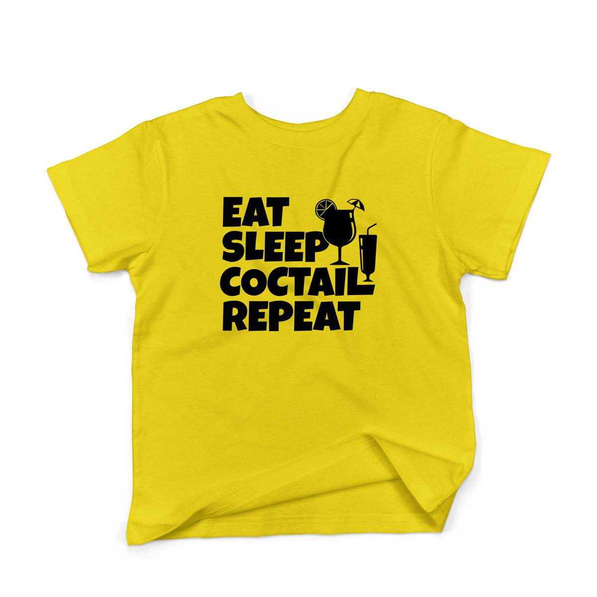 Epic Label Tshirt Eat Sleep Coctail Repeat T-Shirt Enfant