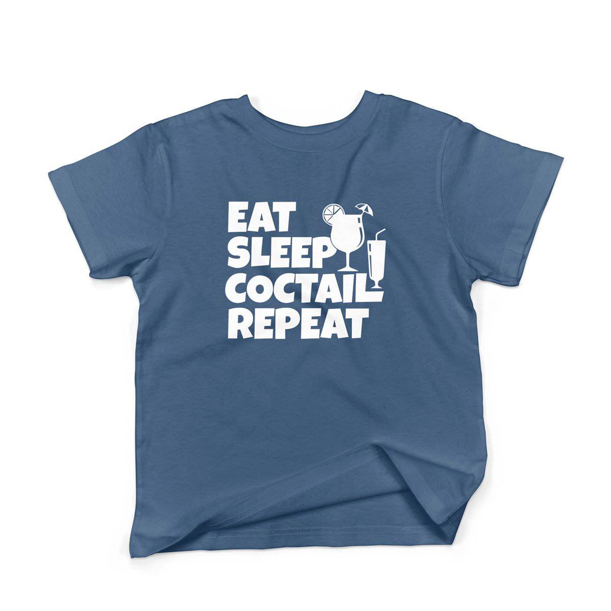 Epic Label Tshirt Eat Sleep Coctail Repeat T-Shirt Enfant