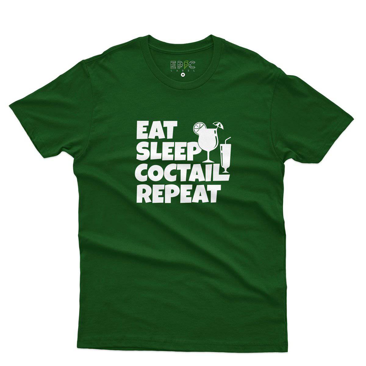 Epic Label Tshirt Eat Sleep Coctail Repeat T-Shirt Pour Homme