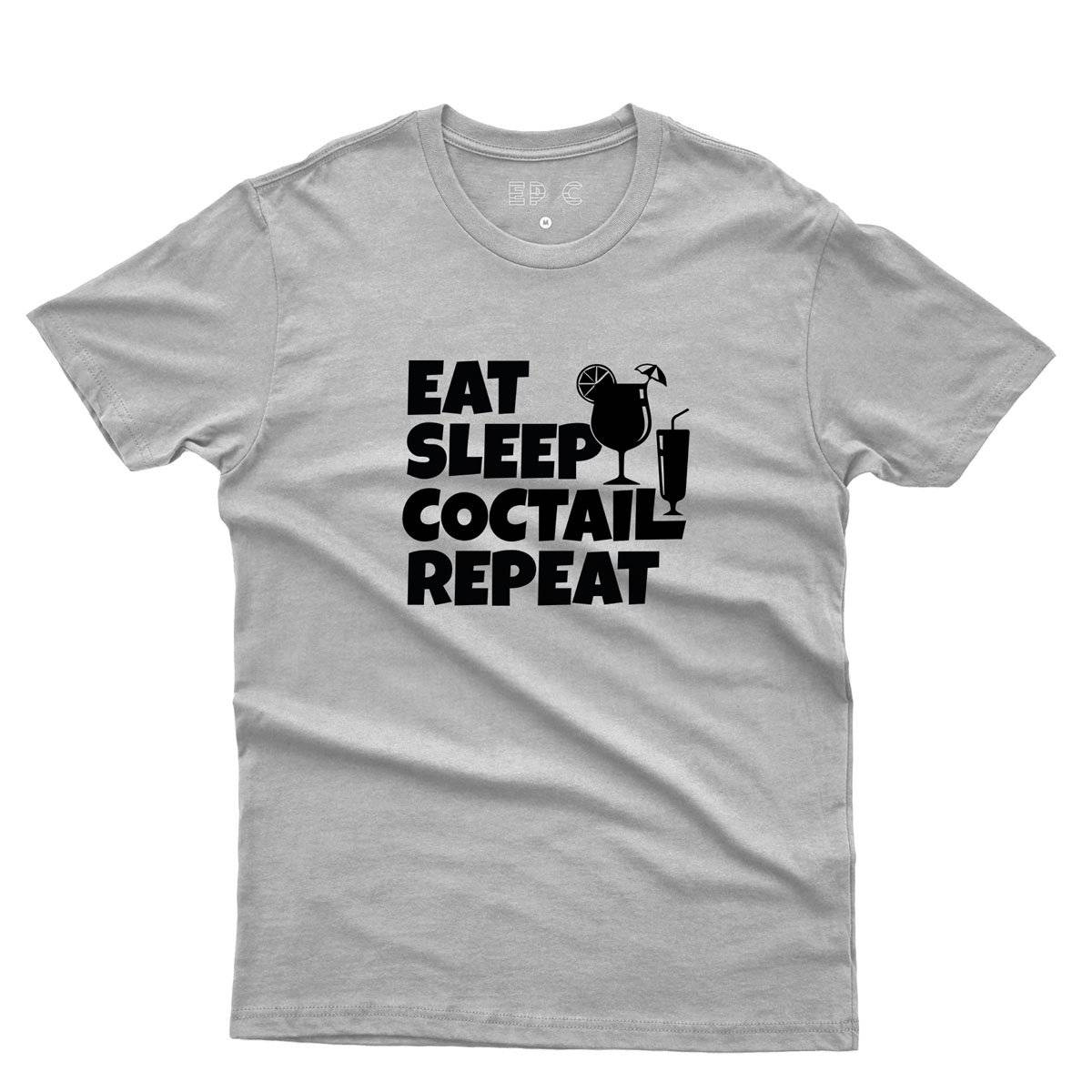 Epic Label Tshirt Eat Sleep Coctail Repeat T-Shirt Pour Homme