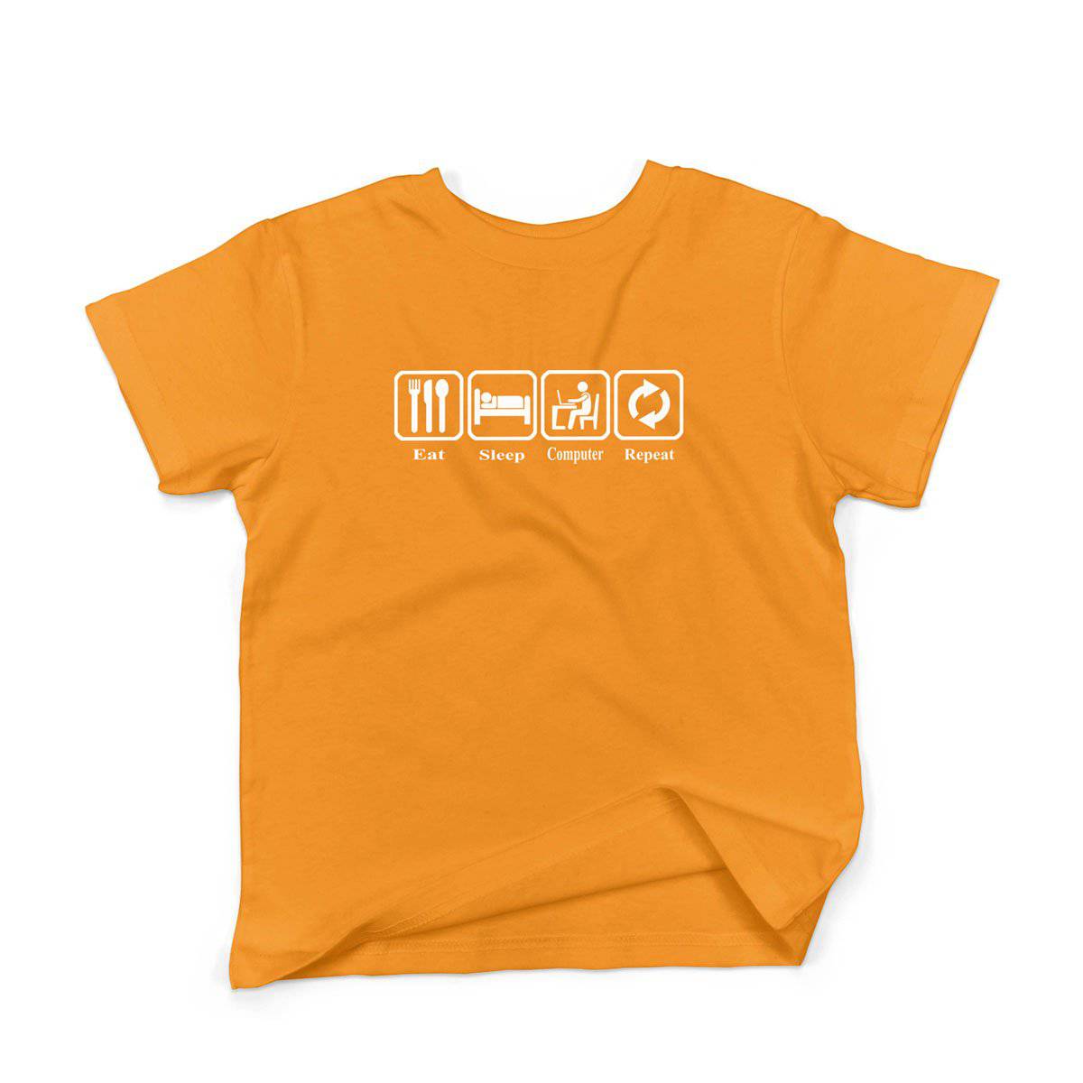 Epic Label Tshirt Eat Sleep Computer Repeat T-Shirt Enfant
